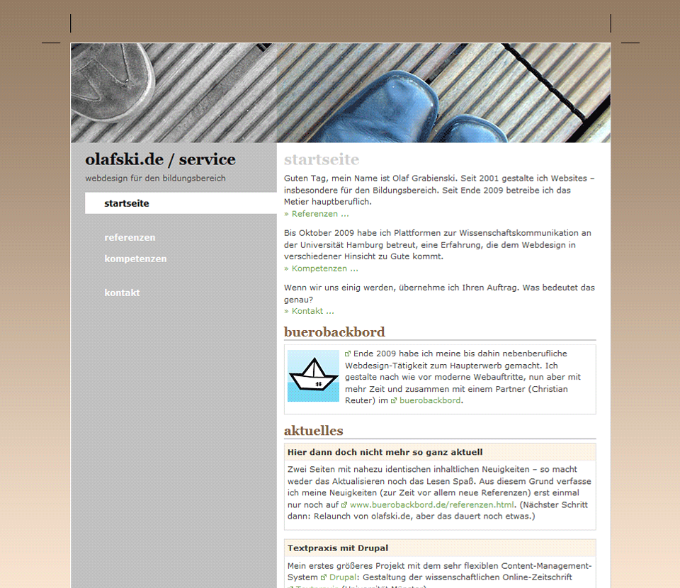 Website 2008-2012, Service